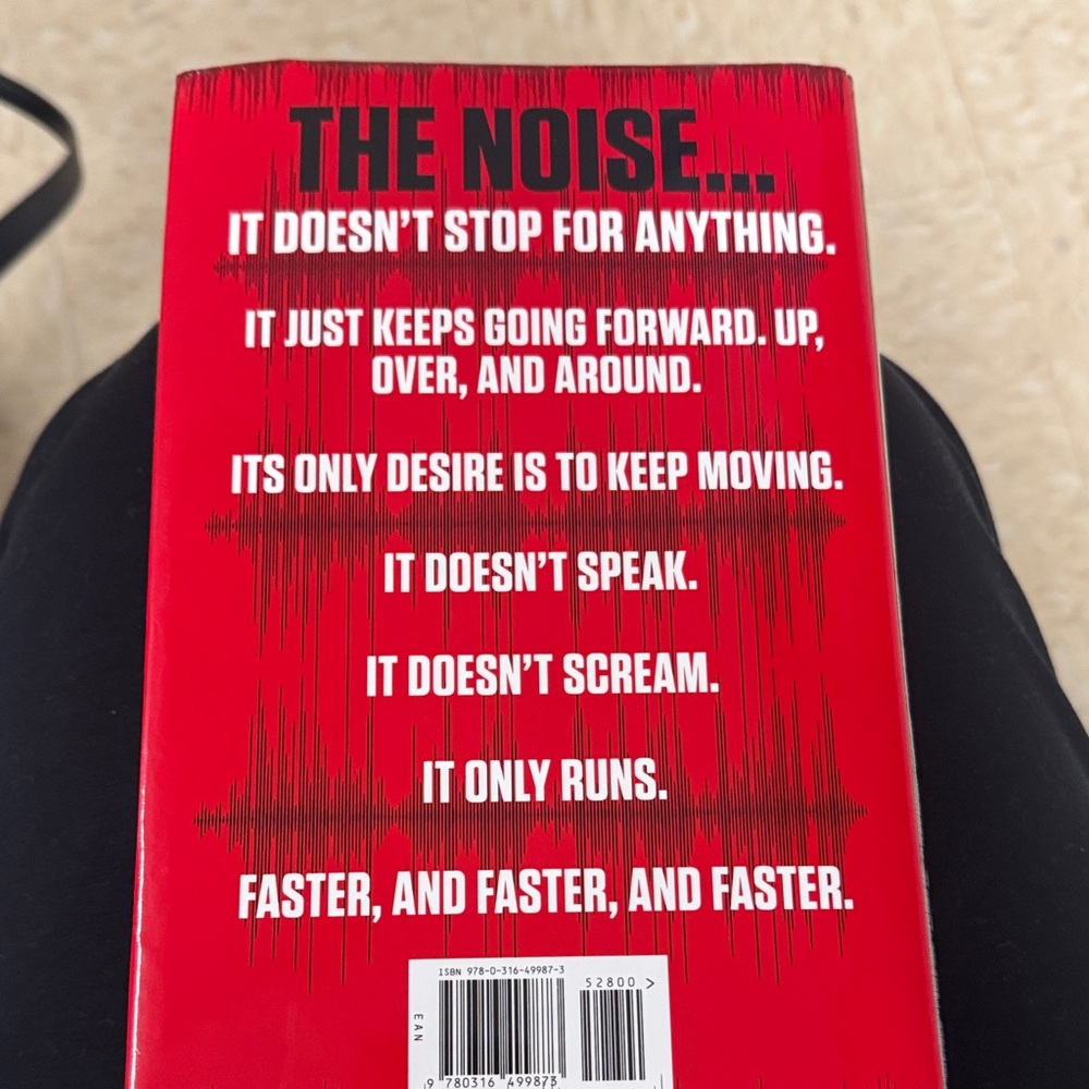 James Patterson 'The Noise' Hardcover Book - Blue and Red - Picture 4 of 6
